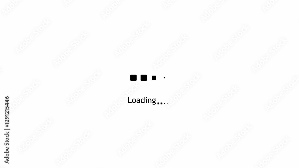 Poster loading or buffering icon logo template design