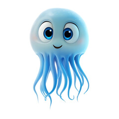 Cute Cartoon Jellyfish 