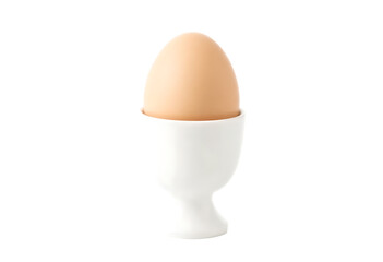  white egg cup isolated on white and transparent background – great for food blogs and culinary inspiration