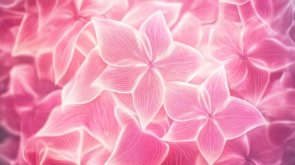 Obraz premium Delicate Pink Floral Design: A Stunning Abstract Floral Art