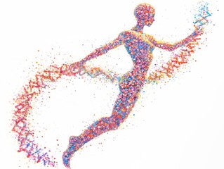 Fototapeta premium DNA of Life – Abstract Human Evolution