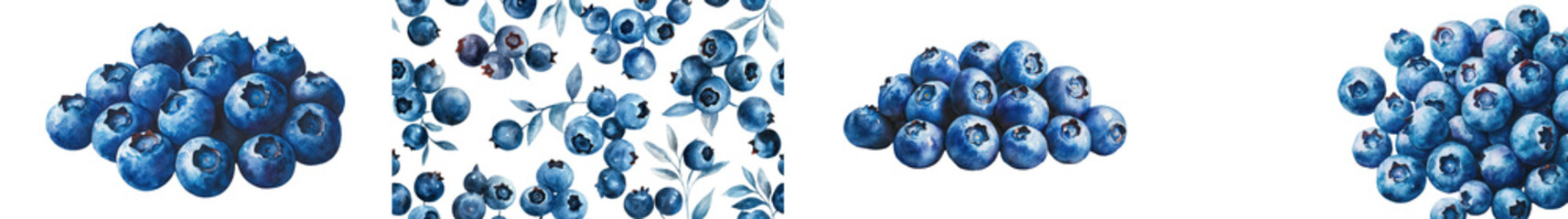 Obraz premium Large group of fresh ripe blue blueberries in a pile or heap Closeup of many organic blueberries with natural background Healthy food concept with vitamin rich superfruit