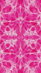 Intricate Pink and White Abstract Design Pattern