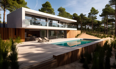 Fototapeta premium House isolated in the field