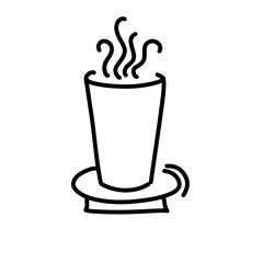 Cup line icon
