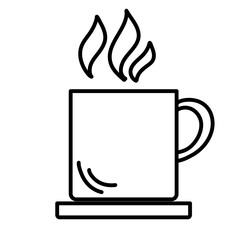 Cup line icon
