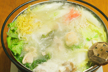Japanese hot pot dish, a typical winter home-style dish