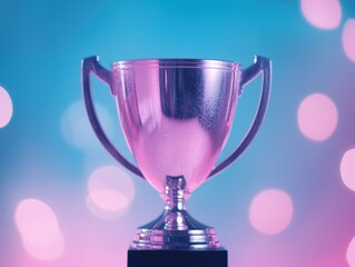 Silver Trophy Cup on a Stand