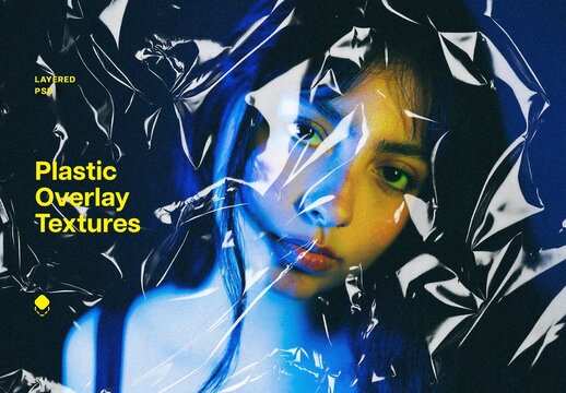 Plastic Overlay Textures Pack With Generative AI