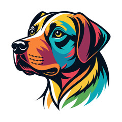 vector illustration of a dog