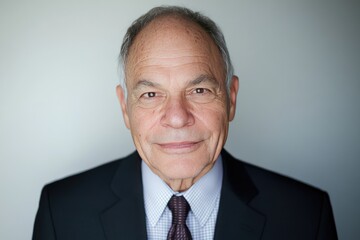 Mature man in business suit headshot