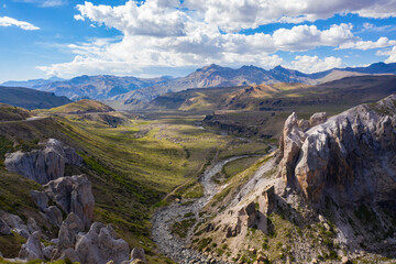 Mountains of Chile next to Frontier 1