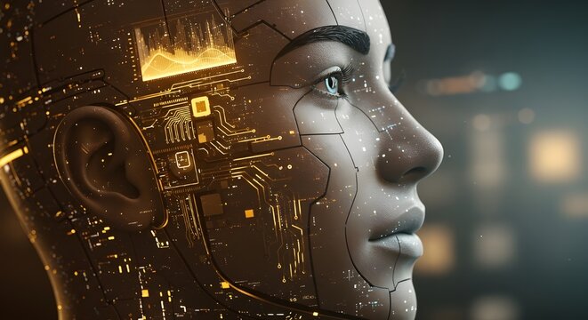 IA generativa: estilo de vida futuro de la tecnología del hombre, marketing digital IOT internet de la futura tecnología de chatbot de IA
