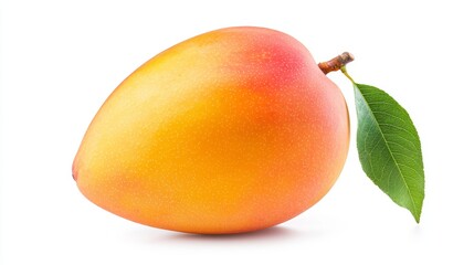 Golden mango ripe exotic tropical fruit sweet yellow-orange vibrant juicy healthy organic succulent fresh tropical orchard-picked