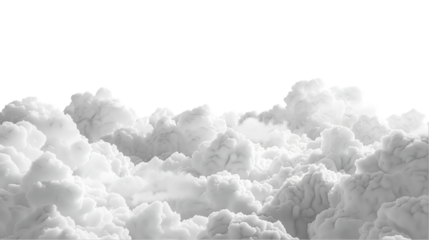 White fluffy cloudscape abstract background design
