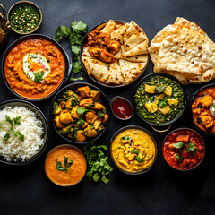 Delicious Indian Food Platter