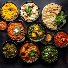 Indian Food Platter: Delicious Dishes