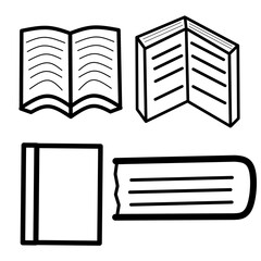 book icon set