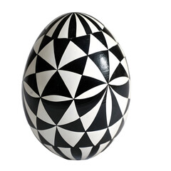 Obraz premium Stunning Black & White Geometric Egg Art