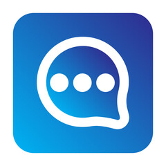 talk Solid gradient icon