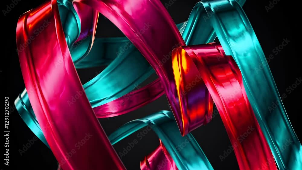 Aufkleber abstract background with colorful lines