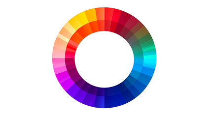 Fototapeta premium a vibrant color wheel showcasing a spectrum of hues arranged in a circular pattern