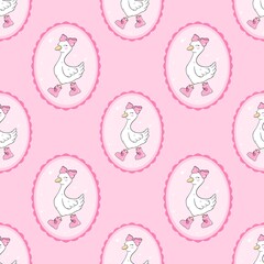 Silly Retro Goose – Vintage Farm Charm Pattern
