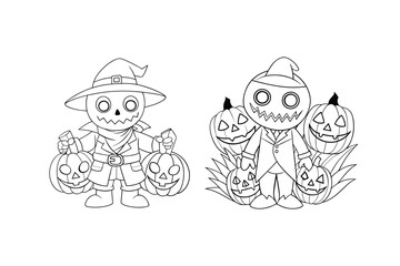 Halloween coloring page 