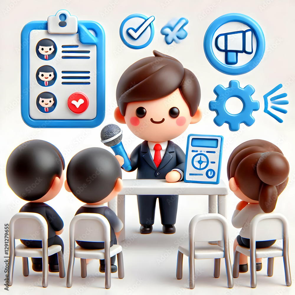 Poster 3d interview presentation: evaluating candidate skills with style