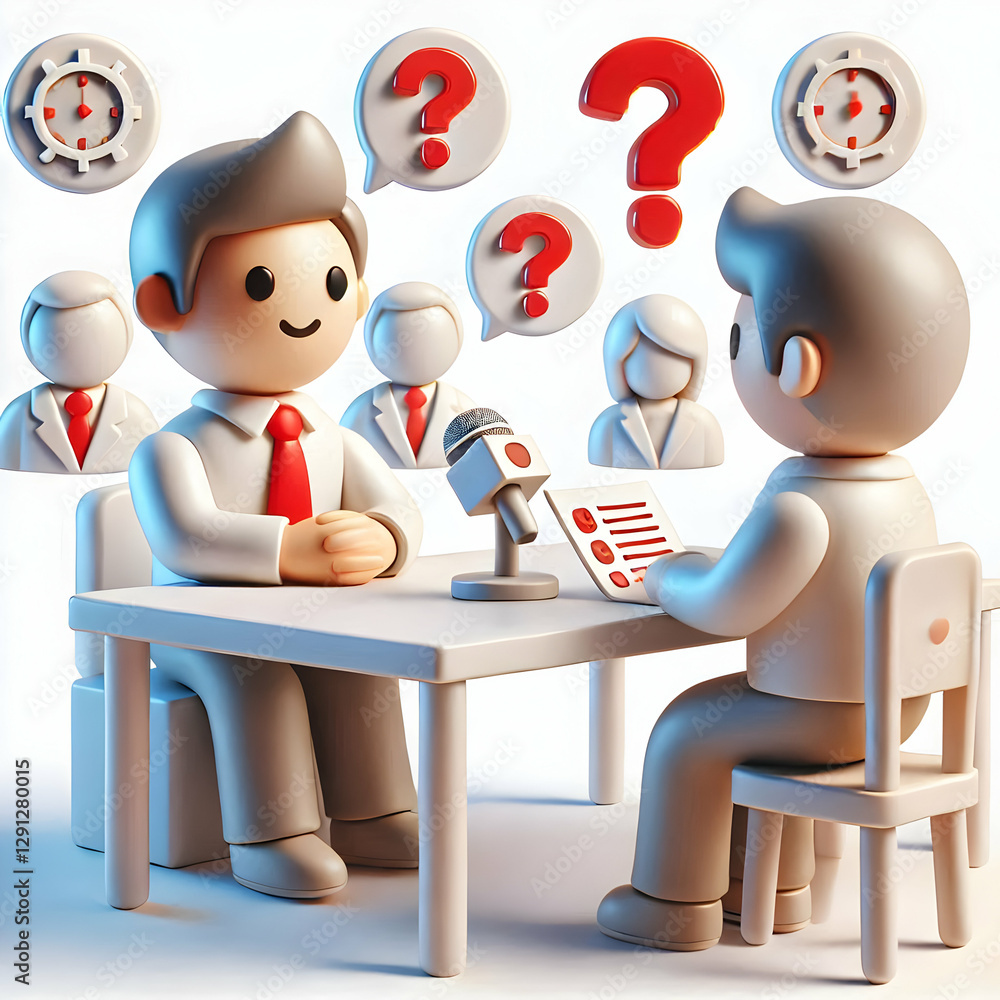 Poster mastering 3d interview skills: how to showcase strong communication in job interviews with engaging 