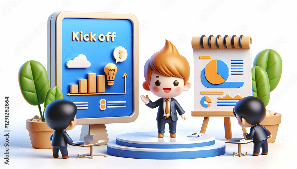 Poster 3d kickoff project: aligning professional strategies and vision in a collaborative conference room -