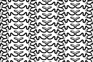 Black brush painting seamless pattern background. Modern paint vector background collection hand drawn texture.