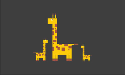 Naklejka premium Cute Giraffe