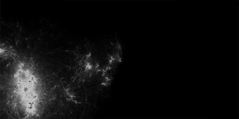 Abstract smoke texture over black. Steam explosion special effect. Elegant black background vector illustration with vintage distressed grunge texture. 