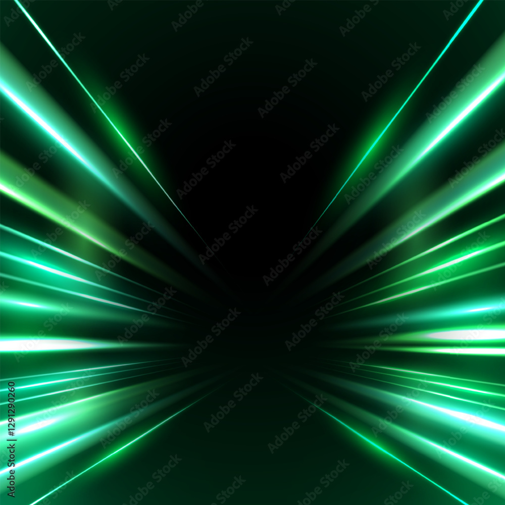 Aufkleber dynamic motion light trails with motion blur effect on dark background. modern abstract high-speed m
