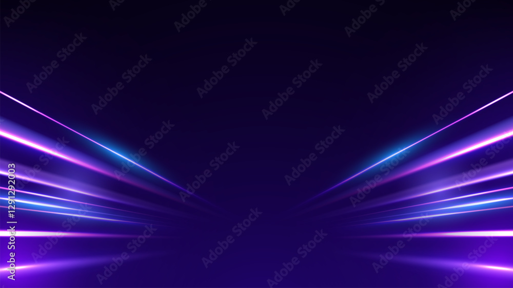 Aufkleber dynamic motion light trails with motion blur effect on dark background. modern abstract high-speed m