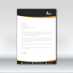 Letterhead design template for business . Simple and fist class letterhead design. Print for ready free download.