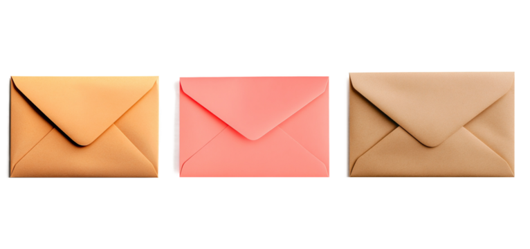 Envelope with Discount Message on White Background for Marketing Campaigns