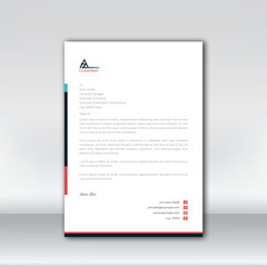 Letterhead design template for business . Simple and fist class letterhead design. Print for ready free download.