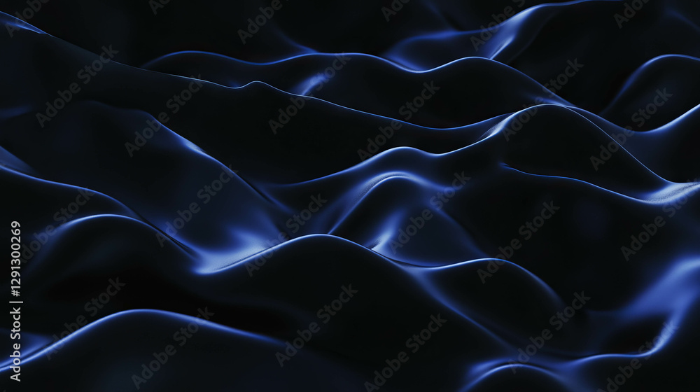 Poster futuristic fractal landscape texture with wavy patterns for digital art design