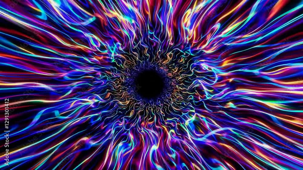 Poster abstract fractal background with a spiral