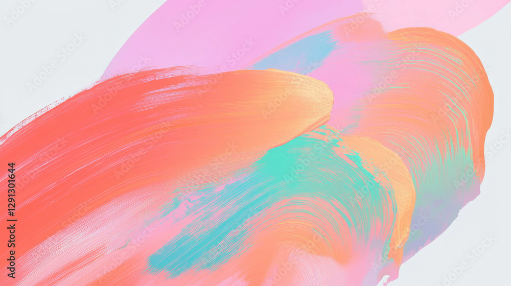 Poster vibrant abstract paint strokes texture for creative background design