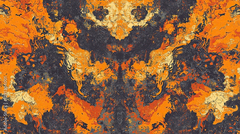 Poster seamless pattern for fabric print. respect texture, color and style of the reference image