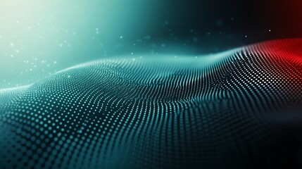 An abstract artistic representation of digital dots in flowing shapes