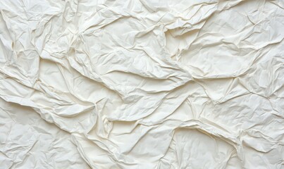 Obraz premium Crumpled White Paper Texture Background