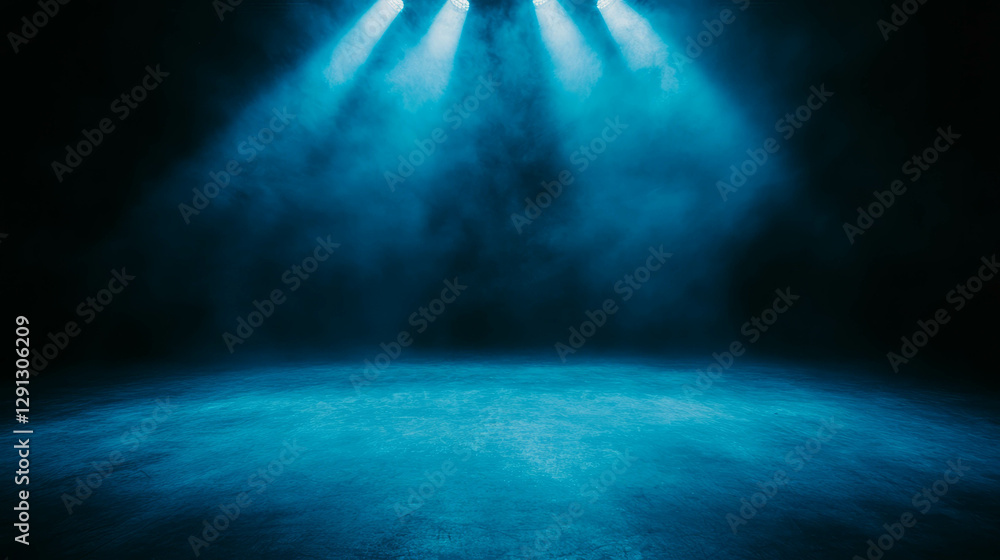 Aufkleber atmospheric blue light background with depth for design projects