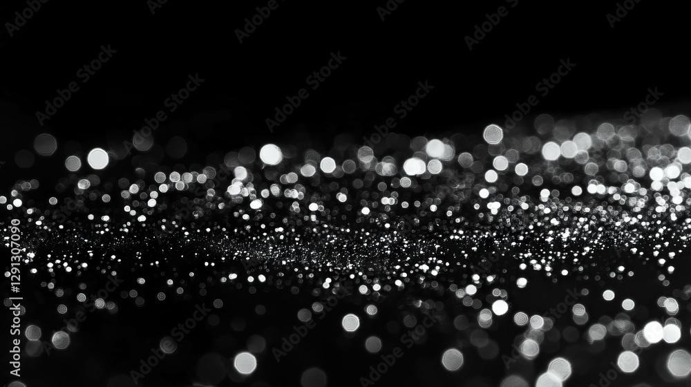 Poster Abstract bokeh background with reflective wet surface for elegant design