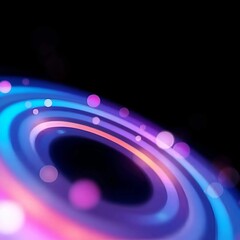 Obraz premium Abstract ring background with luminous swirling backdrop. Glowing spiral. The energy flow tunnel. shine round frame with light circles light effect