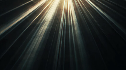 Radiant sun rays streaming in midday light creating abstract patterns