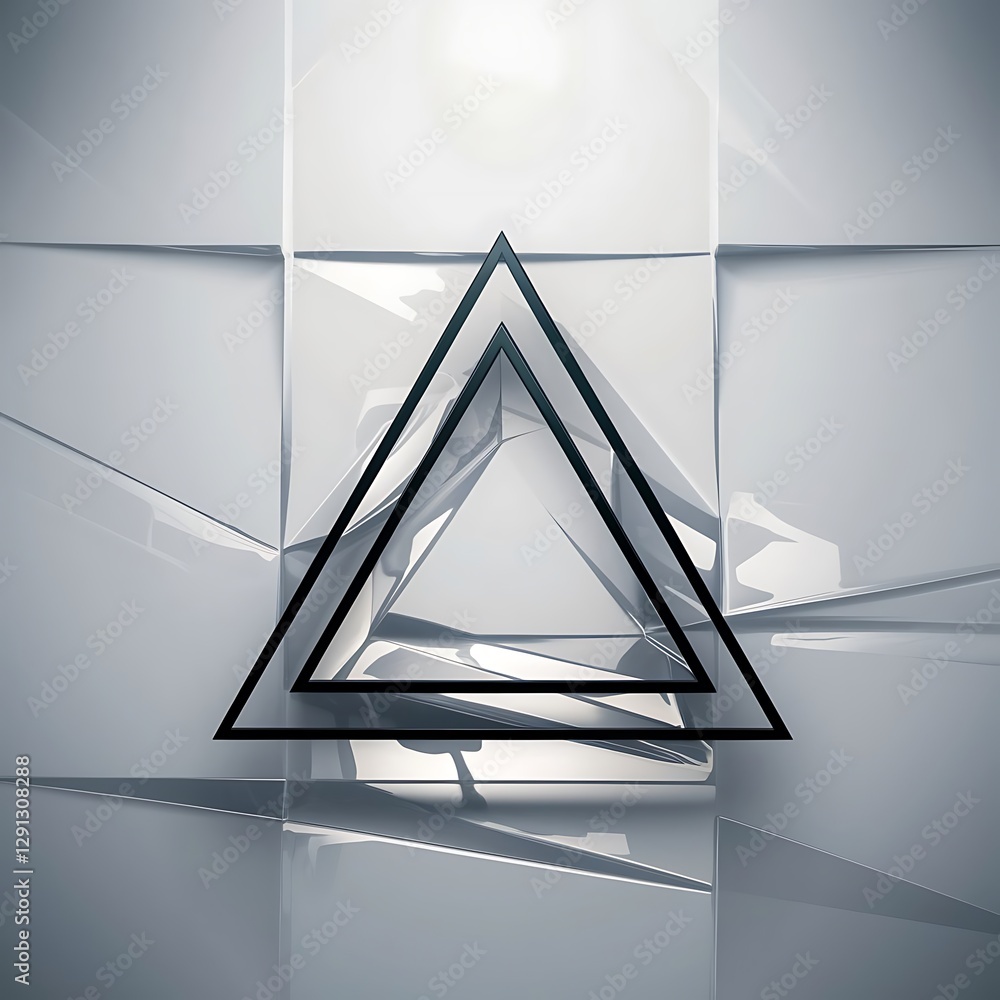 Poster vector triangle geometric backgrounds low poly 3d shape on light backdrop vector illustration for co